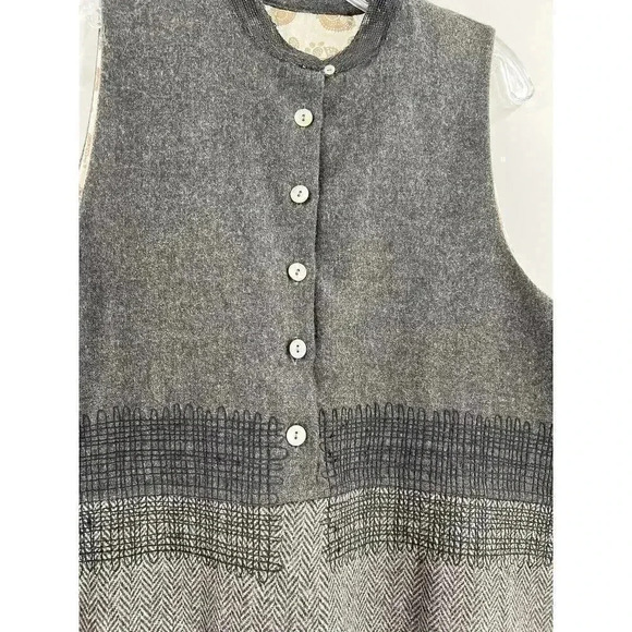Gorgeous Gray Embroidered Nehru Jacket Indian Traditional Modi Jacket Waistcoat - Picture 9 of 16